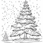 Artistic Frozen Christmas Tree Coloring Pages 2