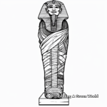 Artistic Mummy Sarcophagus Coloring Pages 2