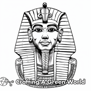 King Tut Coloring Pages - Free &amp; Printable!