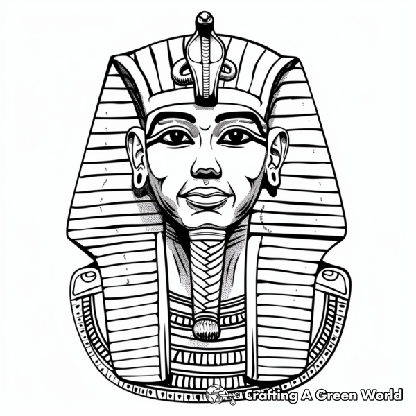 King Tut Coloring Pages - Free &amp; Printable!