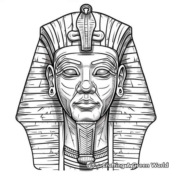 King Tut Coloring Pages - Free &amp; Printable!