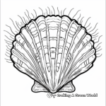Assorted Seashell Coloring Pages for Children 1