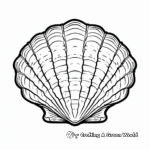 Assorted Seashell Coloring Pages for Children 4