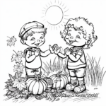 Autumn Blessings Christian Coloring Pages 1