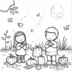Autumn Blessings Christian Coloring Pages 3