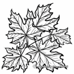Autumn Leaves and Thanksgiving Coloring Pages 2