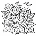 Autumn Leaves and Thanksgiving Coloring Pages 3
