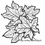 Autumn Leaves and Thanksgiving Coloring Pages 4