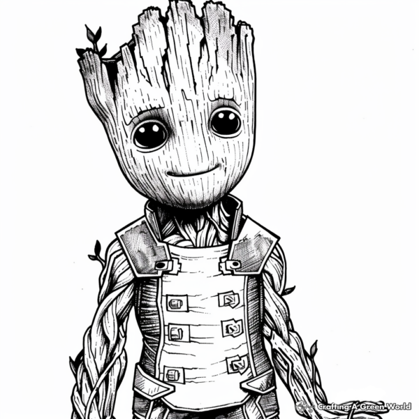 Groot Coloring Pages - Free &amp; Printable!