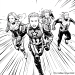 Avengers Endgame Key Moment Coloring Pages 1