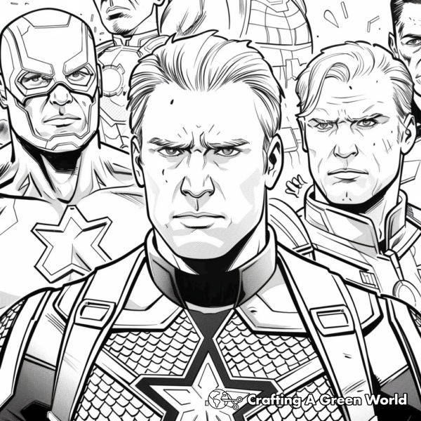 Avengers Endgame Key Moment Coloring Pages 2