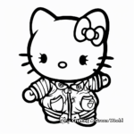 Baby Hello Kitty Wearing a Cute Outfit Coloring Pages 1
