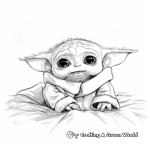 Baby Yoda Coloring Pages for Star Wars Fans 1