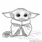 Baby Yoda Coloring Pages for Star Wars Fans 2