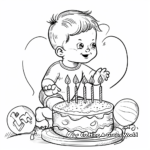 Baby's First Steps Coloring Pages for 1st Birthday 2
