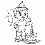 Baby's First Steps Coloring Pages for 1st Birthday 4