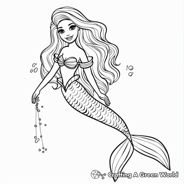 Barbie Mermaid Coloring Pages - Free &amp; Printable!