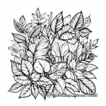 Beautiful Autumn Foliage Coloring Pages 1