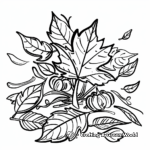 Beautiful Autumn Foliage Coloring Pages 3