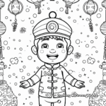 Beautiful Chinese New Year Coloring Pages 2