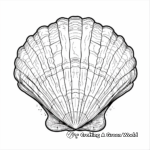 Beautiful Clam Seashells Coloring Pages 3
