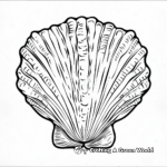 Beautiful Clam Seashells Coloring Pages 4