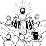 Biblical Transfiguration of Jesus Coloring Pages 2