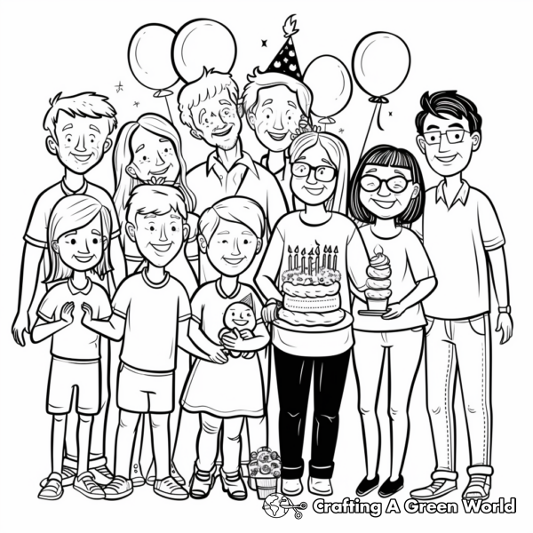 Happy Birthday Auntie Coloring Pages - Free &amp; Printable!