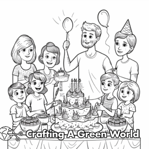 Happy Birthday Auntie Coloring Pages - Free &amp; Printable!