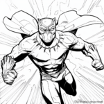 Black Panther Wakanda Themed Coloring Pages 1