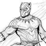 Black Panther Wakanda Themed Coloring Pages 4