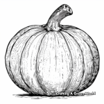 Blank Mini Pumpkin Coloring Pages 3