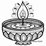 Bright and Cheerful Diwali Coloring Pages 1