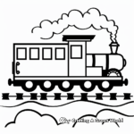Bright Toy Train Coloring Pages 4