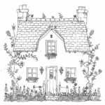 Bucolic Farmhouse Cottage Coloring Sheets 3