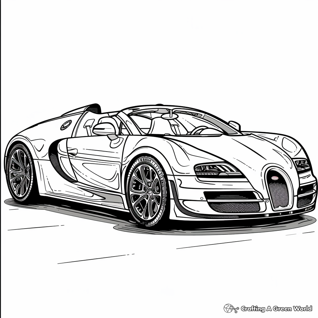 Bugatti Coloring Pages Free Printable 
