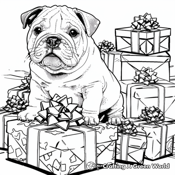 Super Cute Christmas Dog Coloring Pages - Free &amp; Printable!