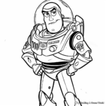 Buzz Lightyear and Toy Story Friends Coloring Pages 1