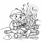 Campfire Safety Coloring Pages 2