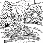 Camping in the Wilderness Coloring Pages 3