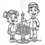 Celebrate with Hanukkah Coloring Pages 2