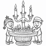 Celebrate with Hanukkah Coloring Pages 3
