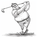 Celebrity Golfer Coloring Pages: Famous Golf Legends 2