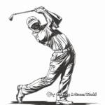Celebrity Golfer Coloring Pages: Famous Golf Legends 3