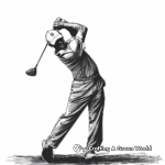 Celebrity Golfer Coloring Pages: Famous Golf Legends 4