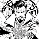 Challenging Doctor Strange Magical Symbols Coloring Pages 1
