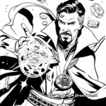 Challenging Doctor Strange Magical Symbols Coloring Pages 4