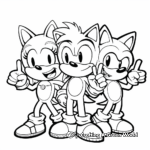 Chaotix Team Sonic Coloring Pages 3