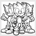 Chaotix Team Sonic Coloring Pages 4