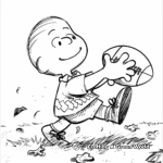 Charlie Brown and the Football Match on Thanksgiving Coloring Pages 1